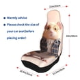 thumbnail image 4 of Sikiie Cute Mouse In Glasses Car Seat Protector 2 Pack Car Seat Cushion Mat, Car Seat Covers for SUV, Truck, Van, 4 of 7