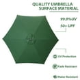 thumbnail image 3 of Autlaycil 9ft Outdoor Patio Umbrella, Durable Ribs with Tilt and Crank for Table, Garden, Poolside - Green, 3 of 7