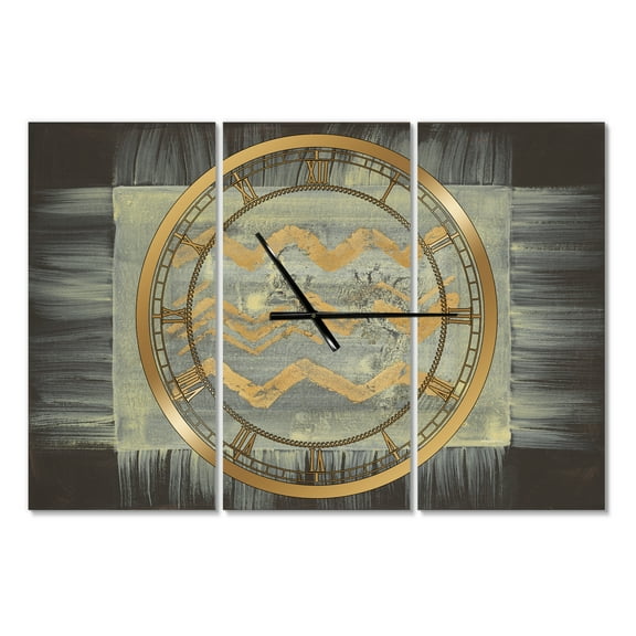 Designart 'Galm Abstract I' Modern wall clock