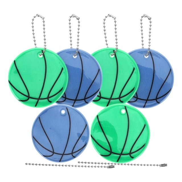 OULII 6 Pcs Pendentifs Réflecteurs de Sécurité PVC Couleurs Assorties pour Accessoire de Sac