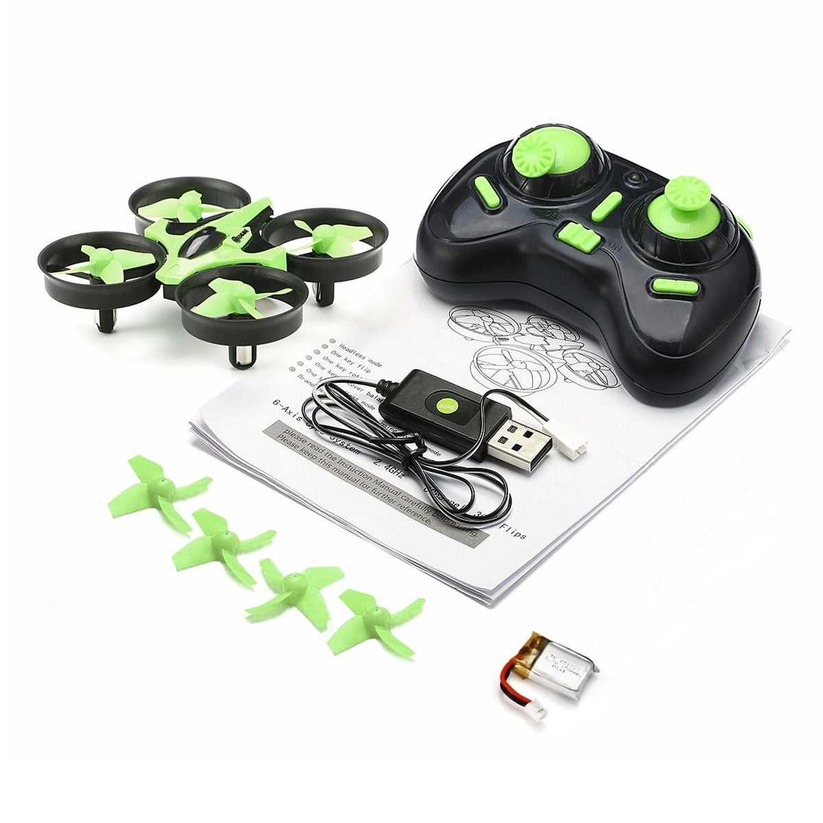eachine e010 mini 2.4 g 4ch 6 axis headless mode rc drone quadcopter rtf