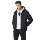 thumbnail image 1 of KAIYANG Sudadera con capucha y cremallera para hombre (cremallera y sudadera de lana, negra, 3XL), 1 of 3