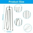 thumbnail image 5 of 60Pcs Stainless Steel Curtain Pleat Hooks Traverses Pleater 4End Curtain Hangers, 5 of 7