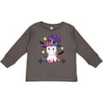 thumbnail image 3 of Inktastic Halloween Girls Unicorn Witch Girls Long Sleeve Toddler T-Shirt, 3 of 5