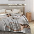 thumbnail image 5 of Custom Blanket with Photo Personalized Customized Picture Name Text Logo Blankets Birthday Anniversary Wedding Memorial Gifts for Dad Mom, Grey, 28"x36" Blankets, 5 of 5