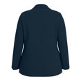 thumbnail image 5 of ClodeEU Women's Plus Size Long Sleeve Notch Collar Blazer,Solid Color Casual Work Jacket Navy,Women's Plus XXL, 5 of 8