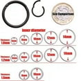 thumbnail image 6 of HOOUN Surgical Steel Hoop Nose Ring Lip Ear Septum Helix Body Piercing Small Jewelry-blue-1.2x6mm, 6 of 9
