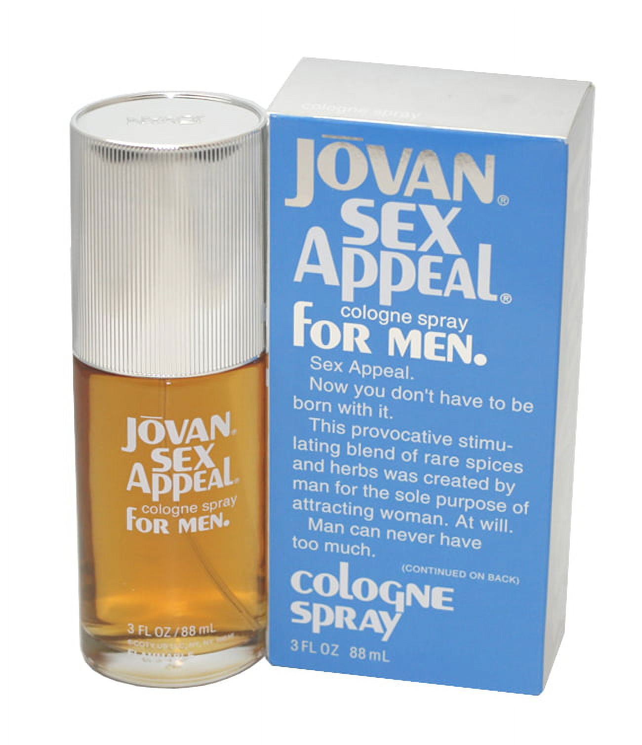 Jovan Sex Appeal for Men by Coty 3 oz EDC Spray