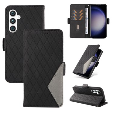Compatible with Samsung Galaxy S23 FE 5G PU Leather Wallet Case with Card Holder Magnetic Closure Cover