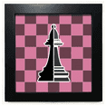 thumbnail image 1 of Damier Évêque Mot Noir Échecs Noir Cadre Carré Photo Mur Table, 1 of 3