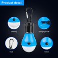 thumbnail image 4 of Linterna de Camping Jarxin LED USB Recargable Paquete de 4 Unidades Negra, 4 of 8
