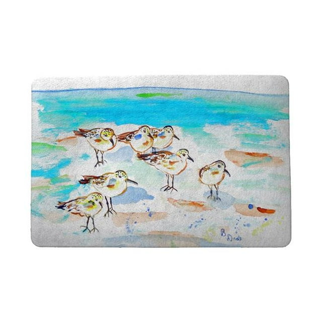 Betsy Drake DM1089 18 x 26 in. Seven Sanderlings Door Mat