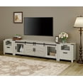 thumbnail image 2 of Wampat Television Stands 87G305 Industrial for 85 Inch TVs, Sliding Barn Door, Charging Station, 2 Drawers, 3-Piece Set, 2 of 5