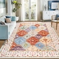 thumbnail image 3 of Wellber Boho Area Rug Wellber Moroccan Rugs Washable Carpet for Bedroom Living Room Home Decor,4'x6',Beige, 3 of 7