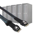 thumbnail image 3 of Cabledeconn Slim SAS 38pin SFF-8654 a SFF-8654 Servidor HDD Cable de transmisión de datos 1M, 3 of 5