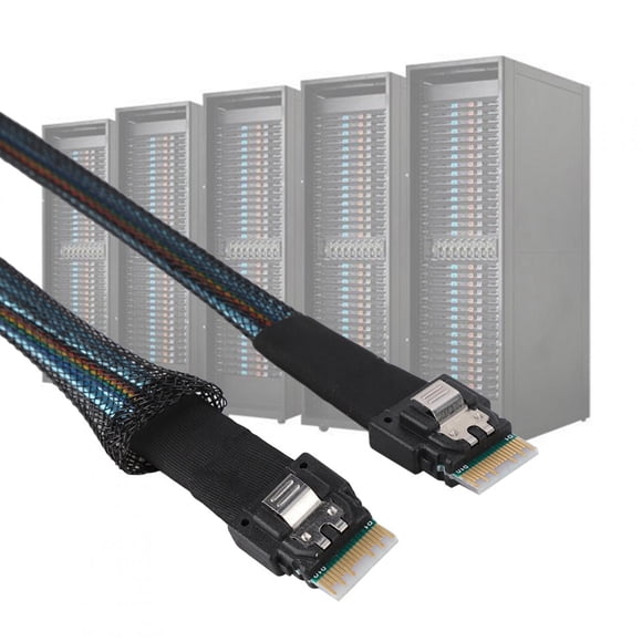 Cable Cabledeconn Slim 38pin SFF-8654 To SFF-8654 Server HDD Data Transmission Cable 1M