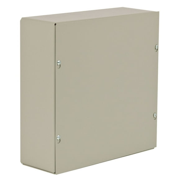 Captive Screws Electrical Enclosures, 10 in H, 6 in D, 10 in W, 1, Steel