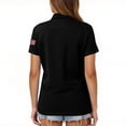 thumbnail image 4 of Trgacdwlo 1776-2026 250 Years Anniversary Polo Shirts for Women American Flag Short Sleeve Golf Polo Shirts for Women Tunic Shirt Black XXL, 4 of 4