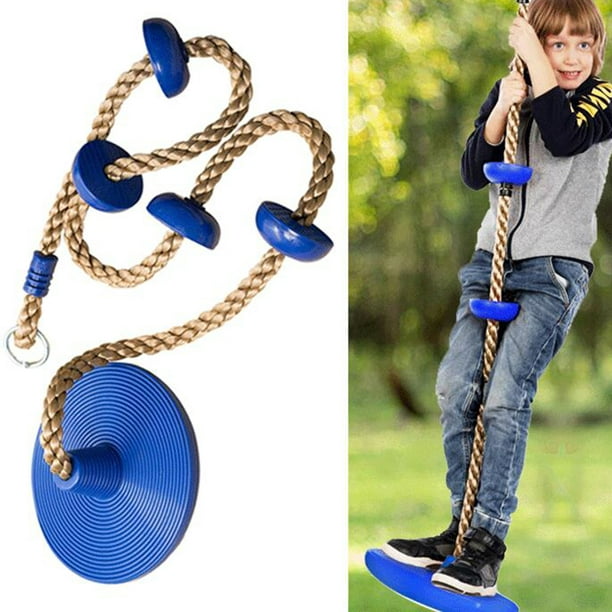 Climbing Rope Swing Adjustable Creative Plastic Kids Outdoor Climbing Disc  Swing Toy for Gift