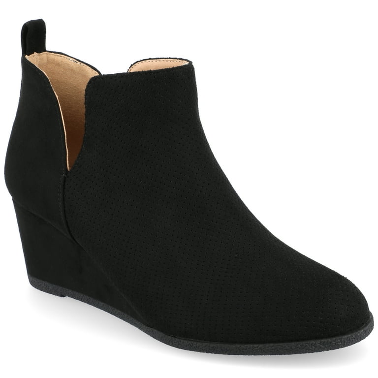 Wedge booties shop wide width