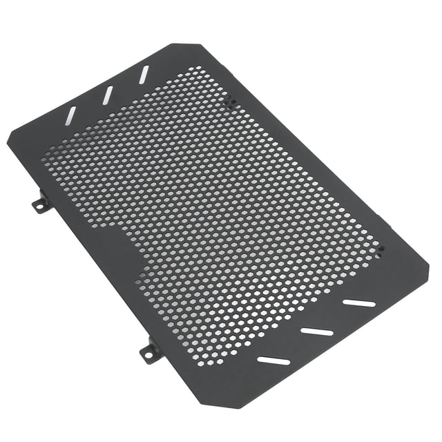 Motorcycle Grille Cover, Durable Effective Autocycle Radiator Guard Protector Black For Oudoor