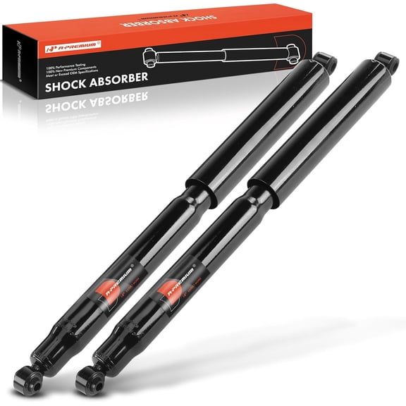 A-Premium Rear Pair (2) Shock Absorber Compatible with Ford F-250 F250 Super Duty 2005-2016, F-350 F350 Super Duty 2008-2016, F-450 F450 Super Duty 2011-2016, Driver and Passenger Side