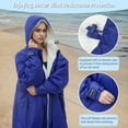 thumbnail image 4 of Catalonia Fleece Lining Swim Parka for Men, Women, Waterproof Versatile Swim Jacket Coat,Changing Poncho Robes for Adult,Kids and Youth for Swimming, Surfing, 4 of 7