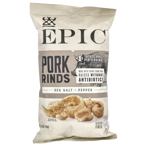 Pork Rinds Sea Salt & Pepper, 2.5 oz (70 g)