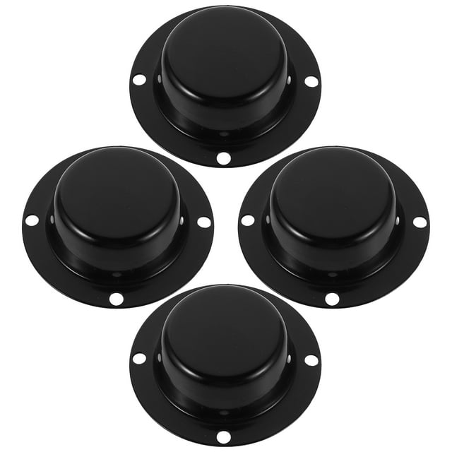 HEANUJJ 4Pcs Car Wheel Hub Caps Black Durable Dust Covers for Vehicle Wheel Rim Center Hub Protection