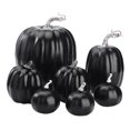 thumbnail image 1 of Thanksgiving Fall Pumpkin Decor，7 Pcs Assorted Sizes Harvest Artificial Pumpkins，for Fall Autumn Halloween Thanksgiving Decorations Outdoor Pumpkin Decorations, 1 of 5