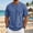 Blue, variant on Men's Solid Color Breathable Short Sleeve Round Neck Athletic Tee, Lightweight Polyester Sport Top for Gym Running Outdoor Casual Daily Wear Mens Fashion
