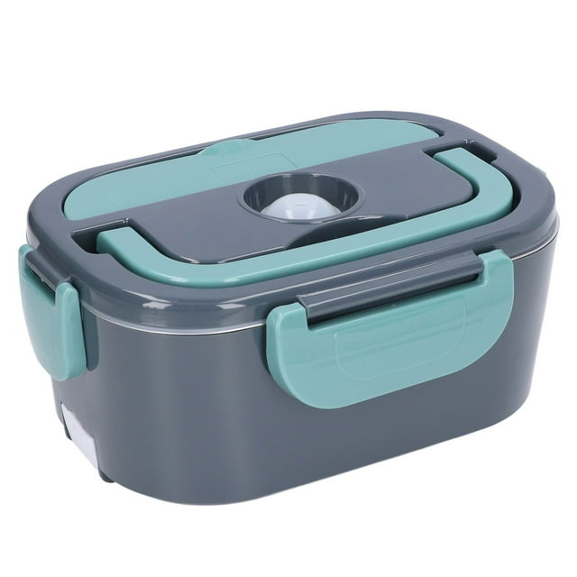 Thermal Lunch Containers, 304 Stainless Steel 12V 24V 110V Electric Lunch Box Intelligent Heating 60W 1.5L for Office