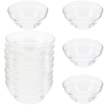 FOMIYES Dessert Container Bowl Pudding Bowls Transparent 12Pcs 2.4x2.4in