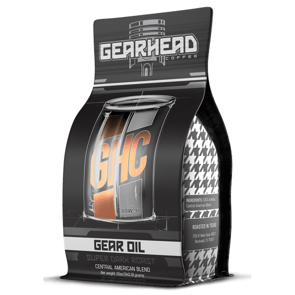 Gear Oil Extra Dark Roast Ground Coffee 12oz Bag