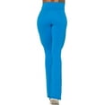 thumbnail image 3 of Flare Leggings, Crossover Yoga Pants with Tummy Control, High-Waisted and Wide Leg, 3 of 13