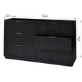 thumbnail image 7 of Better Homes & Gardens Lillian 6 Drawer Dresser, 64" Wide, Black, 7 of 7