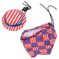 thumbnail image 1 of 1 Set Independence Day Adjustable Small Pet Hat Hamster Hat and Cloak Costume, 1 of 6