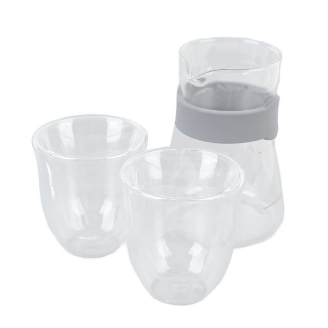 Glass Coffee Pot, Transparent Glass Coffeemaker Set for Home