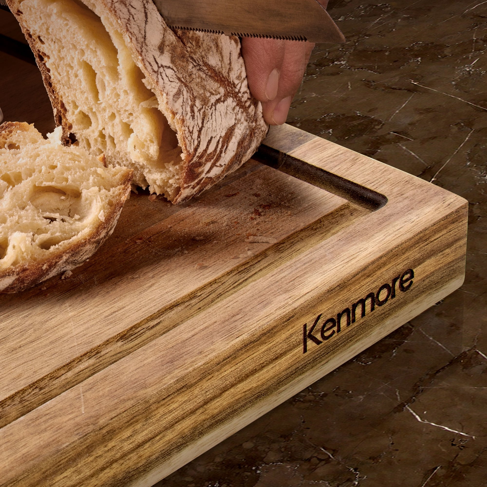 Kenmore Archer 18 x 12 Inch Acacia Wood Cutting Board