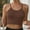 Brown, variant on SMihono Women's Washed Seamless Rib-Knit Camisole Crop Tank Tops Sleeveless Racerback Sport Tank Camisole Strappy Underwear (Hot Pink M )