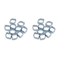 thumbnail image 4 of relayinert DOUBLE EAR CLIPS ,O CLAMP ,ZINC ,10 PACK PLATED STEEL 25 to 28mm 2Set, 4 of 6