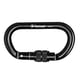 thumbnail image 5 of 25 mosquetón de en apariencia de D de seguridad abierta hebil de seguridad para ejercicio libre herramienta de hardware Puerta de tornillo negro DYNWAVEMX Mosquetón para escalada, 5 of 7