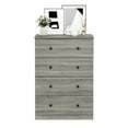 thumbnail image 6 of Furinno Tidur Simple Design 4-Drawer Dresser, French Oak Grey, 6 of 6