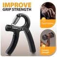 thumbnail image 2 of Entrenador de fuerza con agarre NIYIKOW ajustable de 10 a 60 kg, paquete de 2, 2 of 6