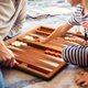 thumbnail image 2 of Set de juego de backgammon Yellow Mountain Imports Pasadena Wood, 2 of 8