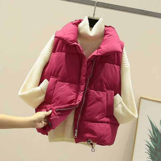 Hot pink down clearance vest