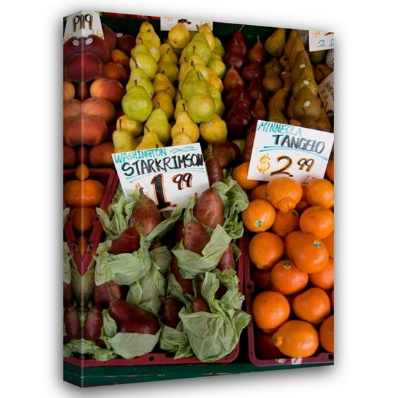 Maureen Love 17x24 Gallery Wrapped Canvas Wall Art Titled - Fruit Stand II