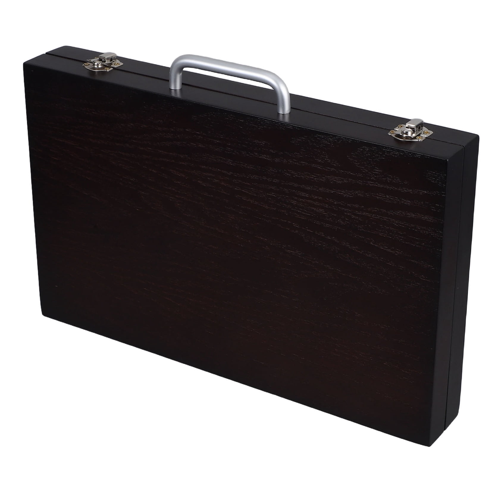 ETHZZLE Wood Watercolor Palette Portable Paint Box with Lid and Pen Holder for Painting