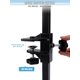 thumbnail image 5 of Anillo ajustable de 35" y 2 soportes sin asiento para perros, brazo de aseo personalizable en altura, clip para brazalete de aseo para mascotas, 5 of 7