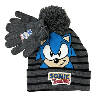 Sonic Roll-Down Beanie Hat, Mask Feature, Acrylic Winter Cap, One